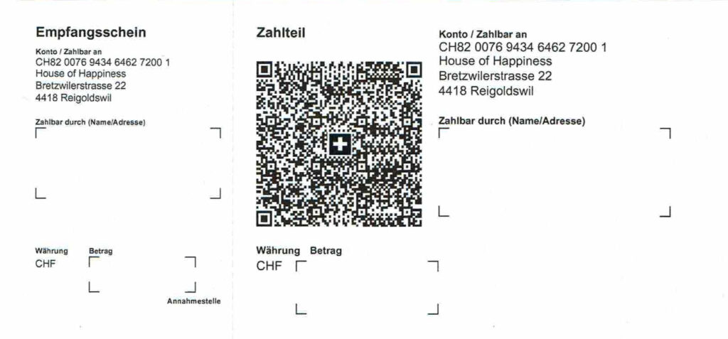 QR code payment slip (PDF) - House of Happiness
